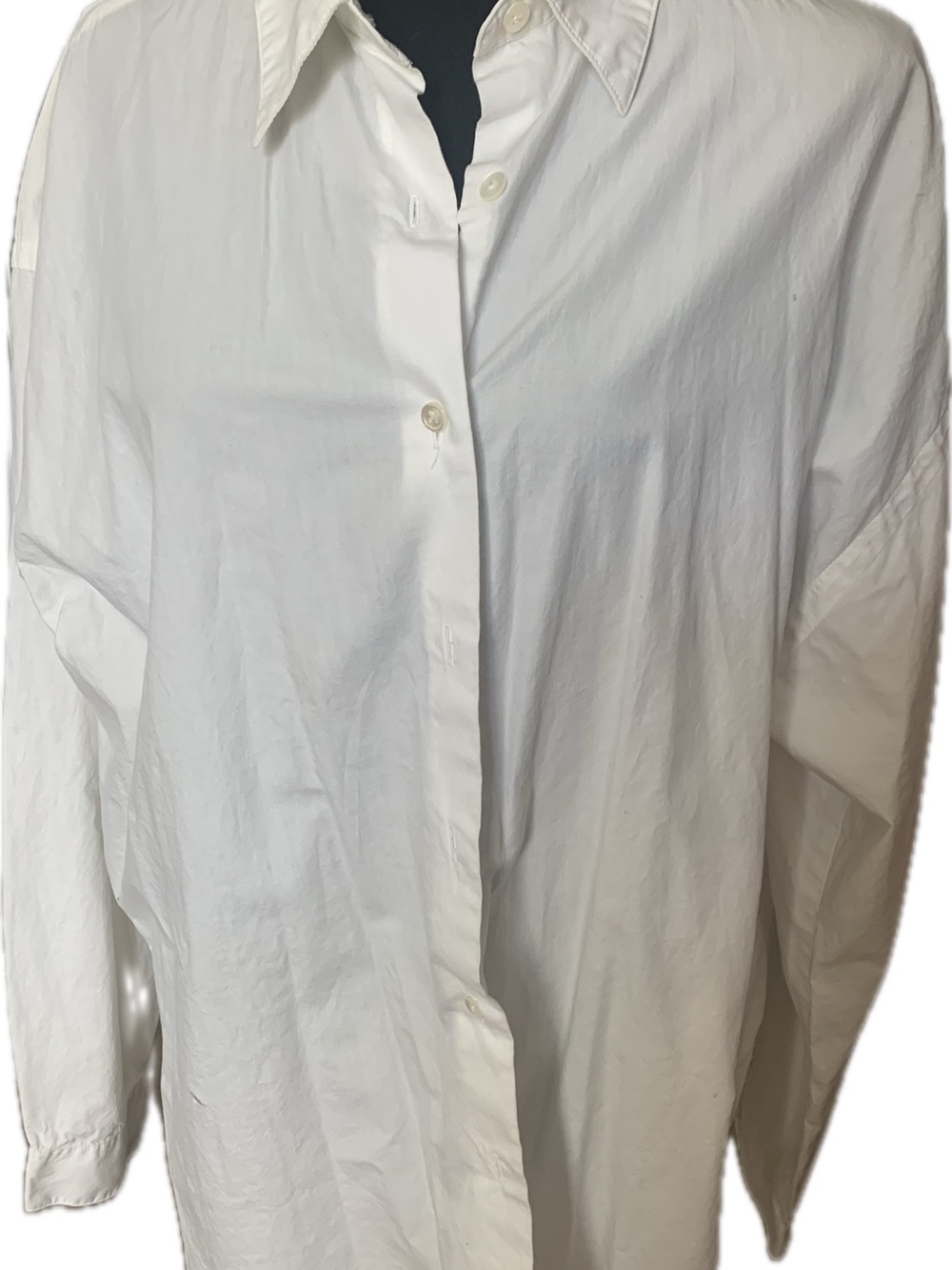 Eddie Bauer White Women's Button-Front Shirt